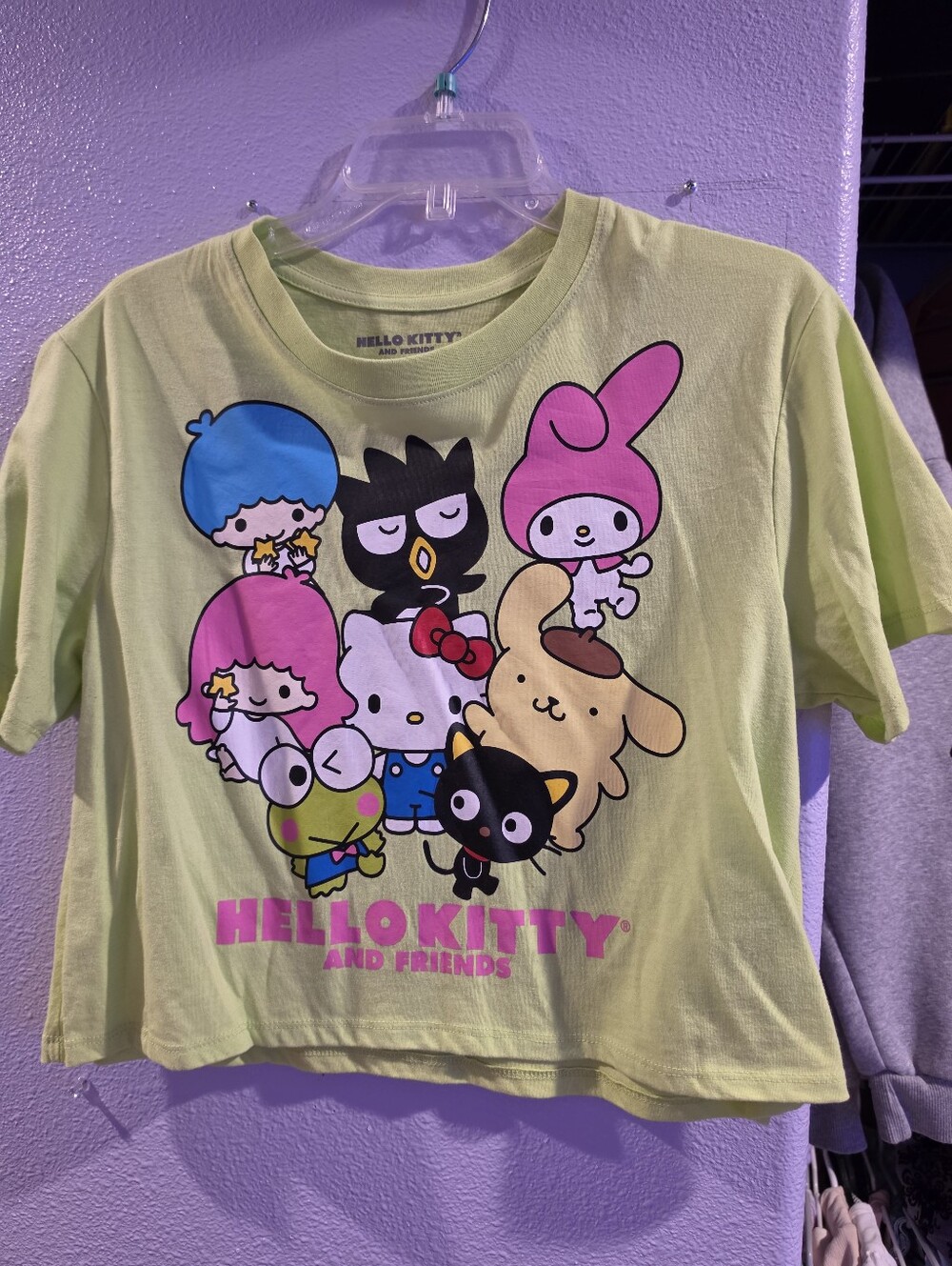 Sanrio Hello Kitty & Friends Lime Green Graphic Tee